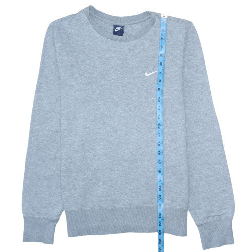 Nike Men's Grey Crew Neck Pullover Sweatshirt Size S