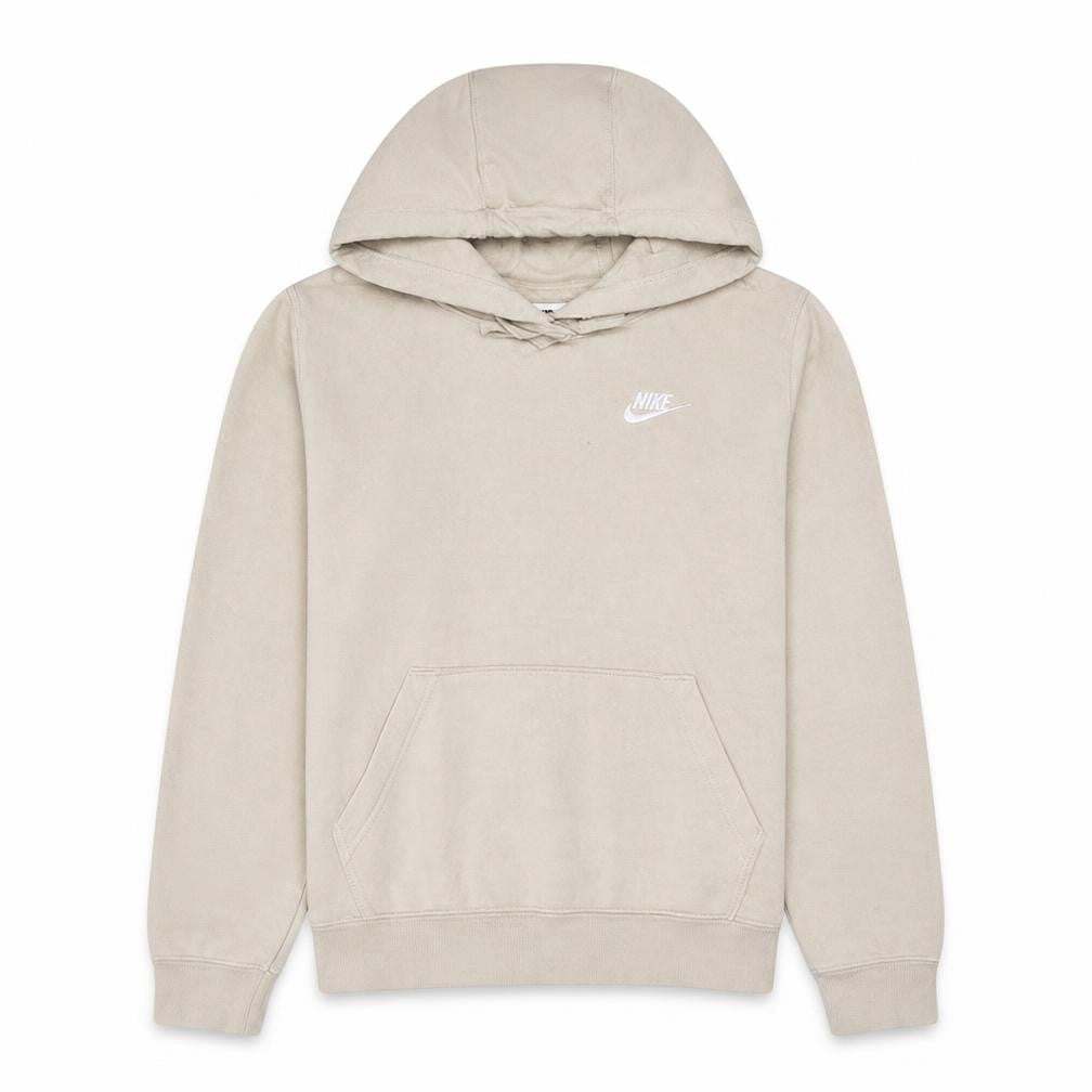Nike Women's Beige Pullover Hoodie Small Cotton Blend Hooded Sweatshirt
