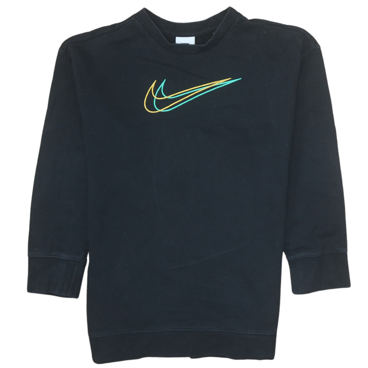 Nike Boys Black Pullover Sweatshirt M 11-12 Years Graphic Logo Crew Neck