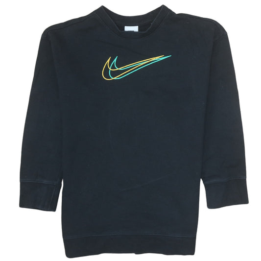 Nike Boys Black Pullover Sweatshirt M 11-12 Years Graphic Logo Crew Neck