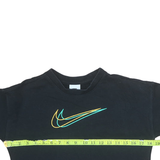 Nike Boys Black Pullover Sweatshirt M 11-12 Years Graphic Logo Crew Neck