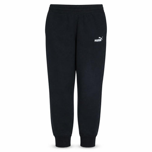 Puma Womens Black Jogger Trousers Size 12 Regular Fit Fleece