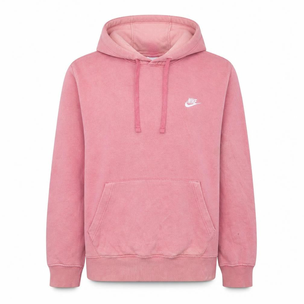 Nike Womens Pink Pullover Hoodie Medium Cotton Blend Casual Sweatshirt