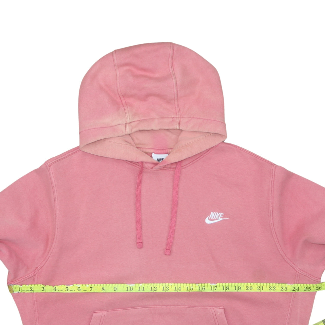 Nike Womens Pink Pullover Hoodie Medium Cotton Blend Casual Sweatshirt