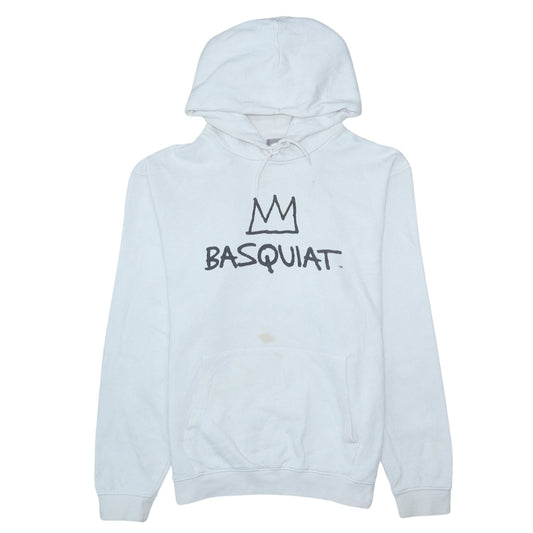 GAP Men’s White Basquiat Pullover Hoodie M Art Graphic Print