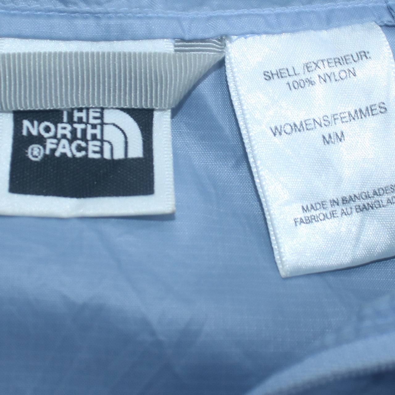 The North Face Womens Blue Hooded Windbreaker Jacket Size M