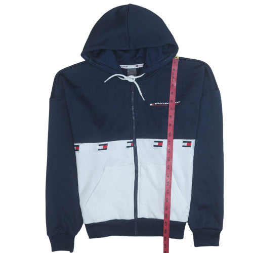 Tommy Hilfiger Men’s Blue Full Zip Hoodie Size S Classic Logo