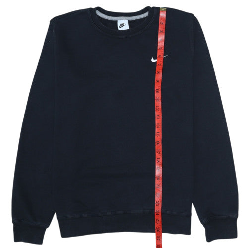 Nike Womens Black L Pullover Sweatshirt Crew Neck Cotton Blend