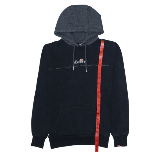 Ellesse Mens Black XS Pullover Hoodie with Logo Design