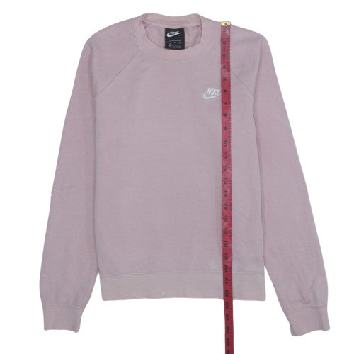 Nike Womens Pink Crew Neck Pullover Sweatshirt Size S Classic Fit