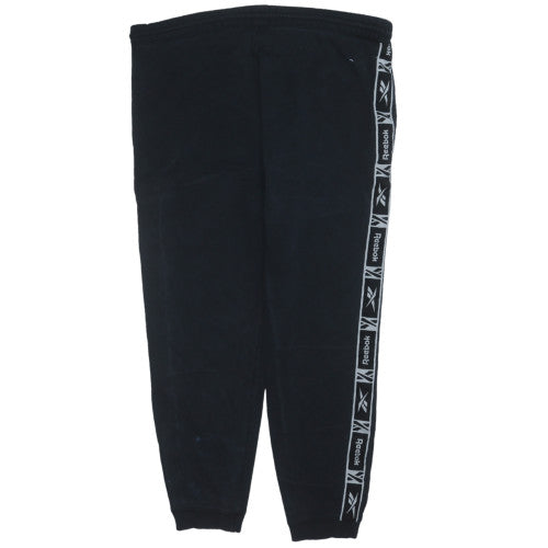 Reebok Men's Black Jogger Trousers L Regular Fit Activewear