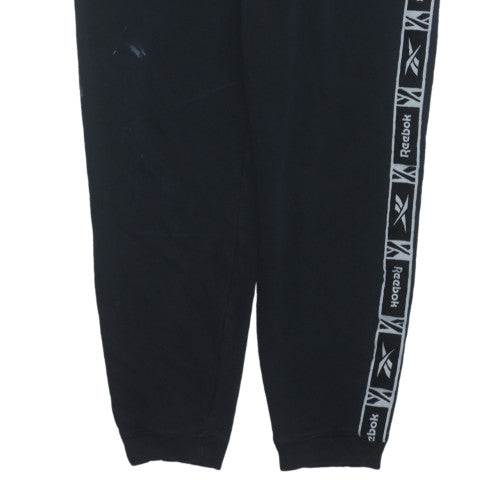 Reebok Men's Black Jogger Trousers L Regular Fit Activewear