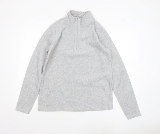 Peter Storm Women’s Grey Pullover Fleece Sweatshirt Size 14
