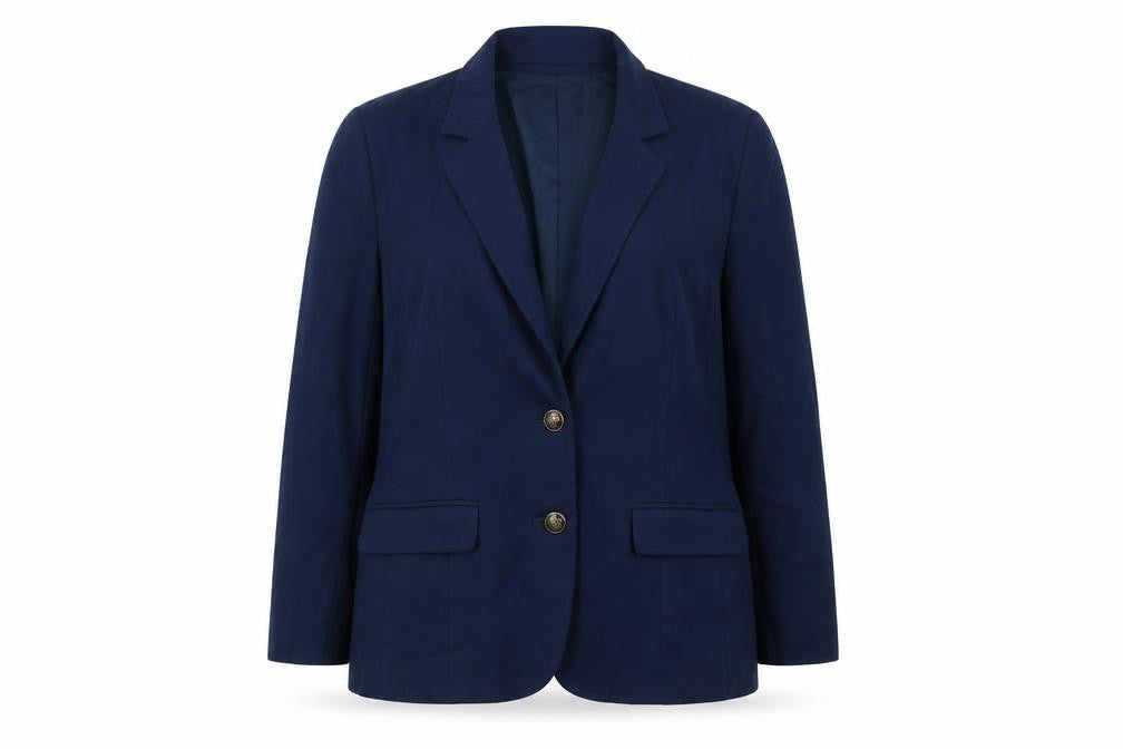 Pendleton Women's Blue Pure Wool Single-Breasted Blazer Size 14