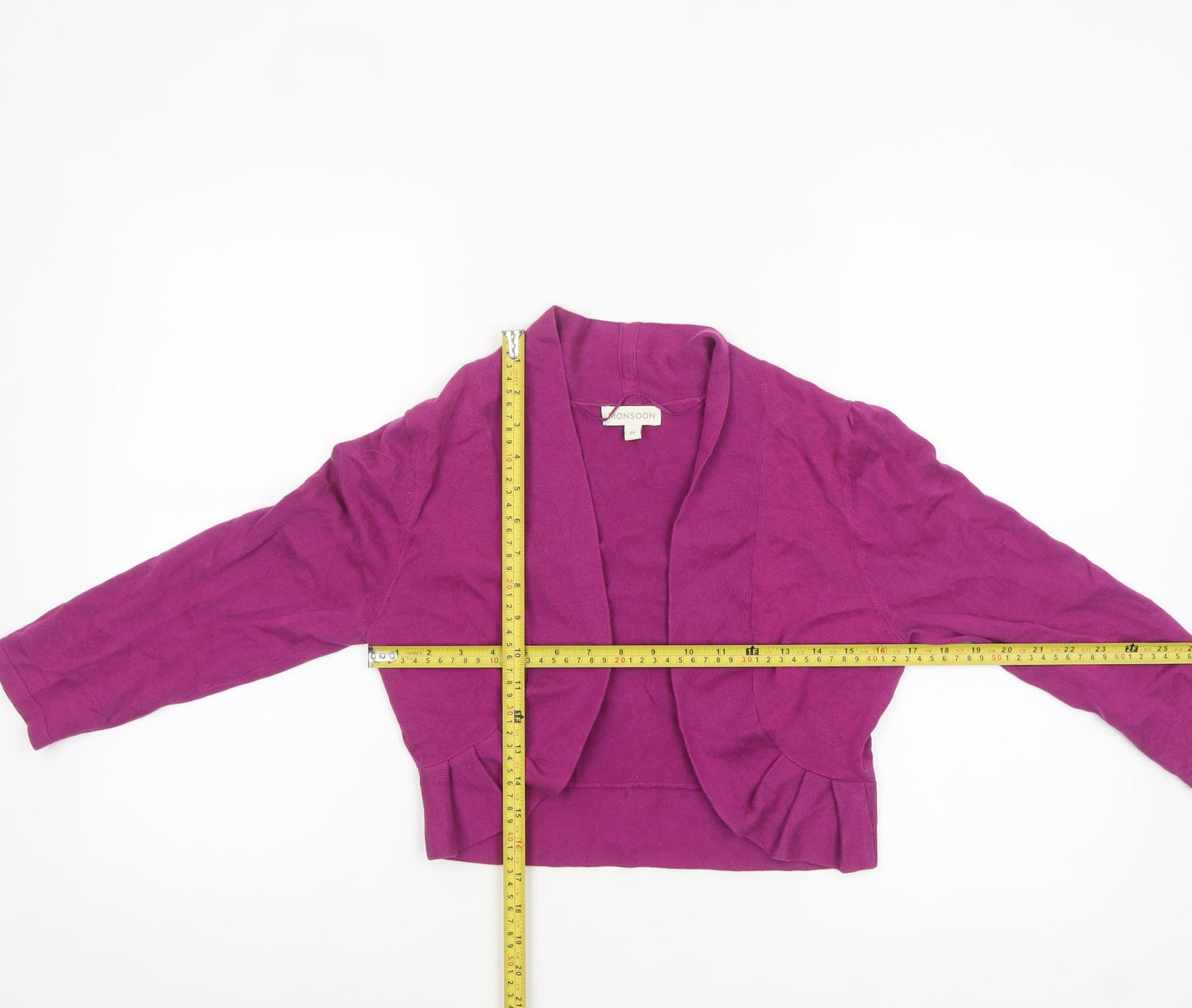 Monsoon Women’s Purple Cotton Knit Cardigan M
