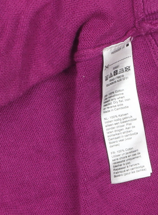 Monsoon Women’s Purple Cotton Knit Cardigan M