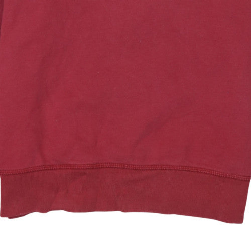 Tommy Hilfiger Men Red Vintage Fit Pullover Sweatshirt Size M