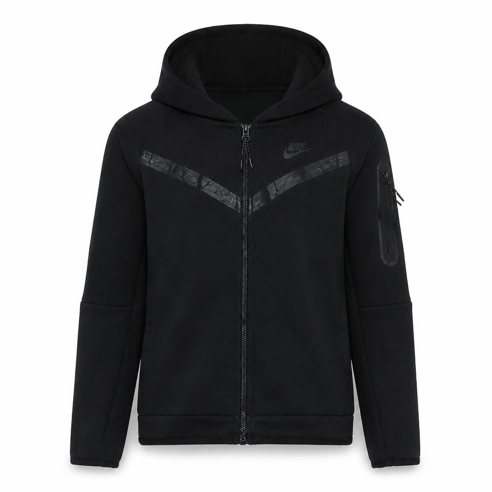 Nike Men's Black Full Zip Hoodie Size M Sportswear Cotton Blend