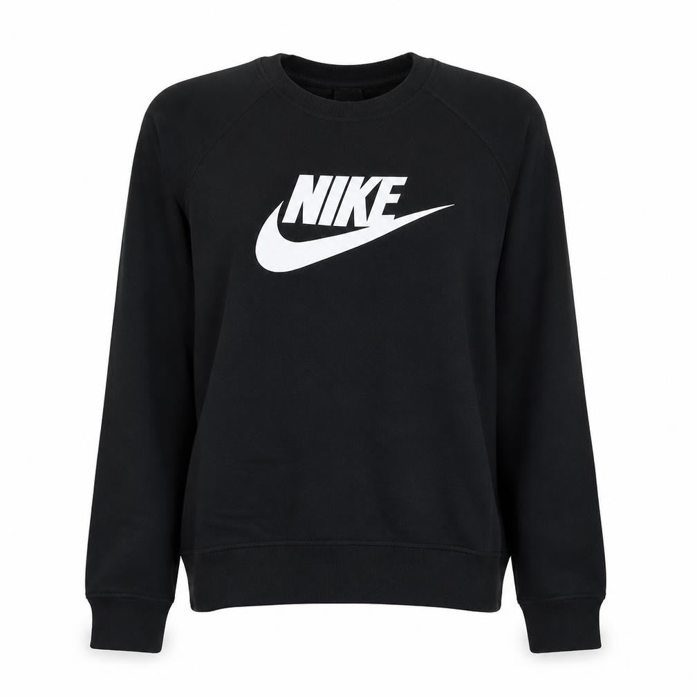 Nike Women's Black Medium Pullover Sweatshirt Crew Neck Logo