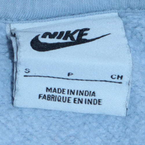 Nike Men's Blue Pullover Hoodie Small Regular Fit Fleece Sweatshirt