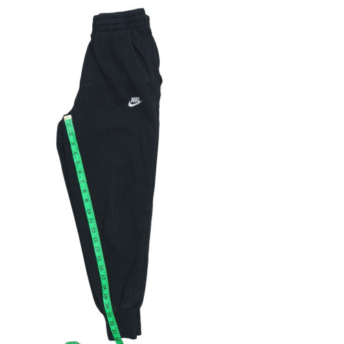 Nike Boys Black Jogger Trousers L 146-156cm Fleece Cotton Blend
