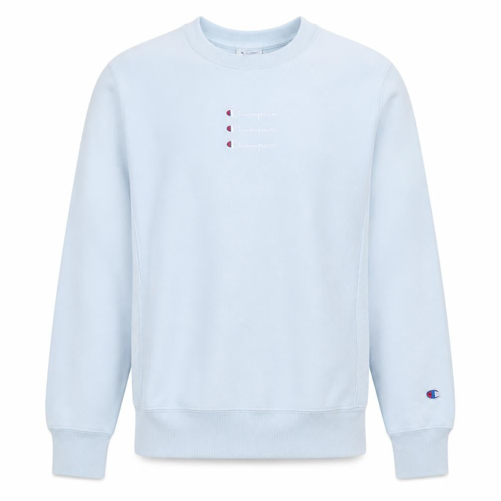 Champion Men's Blue Reverse Weave Sweatshirt Size S Classic Crew Neck