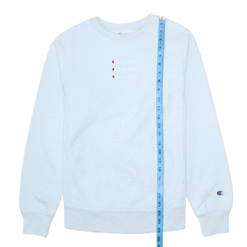 Champion Men's Blue Reverse Weave Sweatshirt Size S Classic Crew Neck