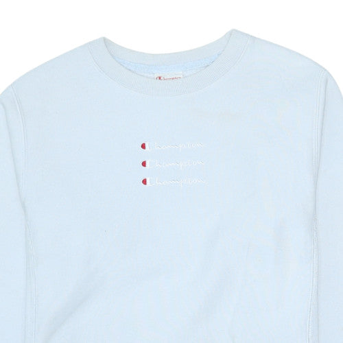 Champion Men's Blue Reverse Weave Sweatshirt Size S Classic Crew Neck