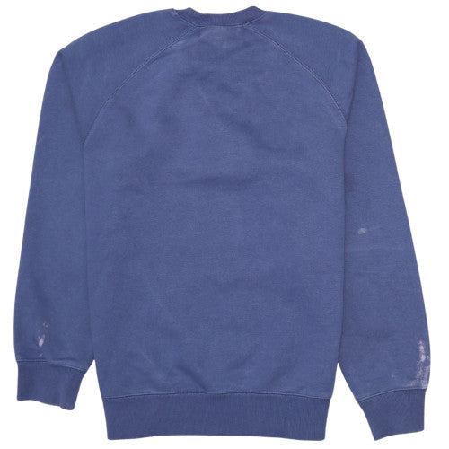 Carhartt Men Blue Crew Neck Pullover Sweatshirt Size S