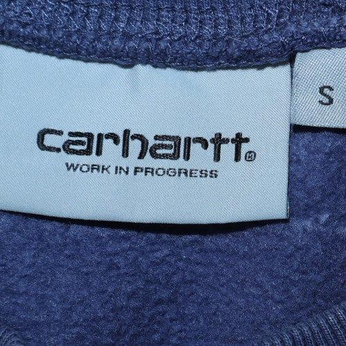 Carhartt Men Blue Crew Neck Pullover Sweatshirt Size S