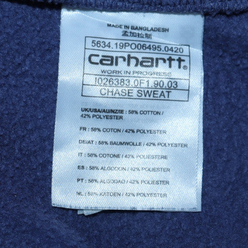 Carhartt Men Blue Crew Neck Pullover Sweatshirt Size S