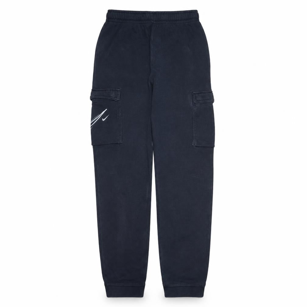 Nike Boys Black XL Cargo Jogger Trousers with Pockets and Elastic Waist