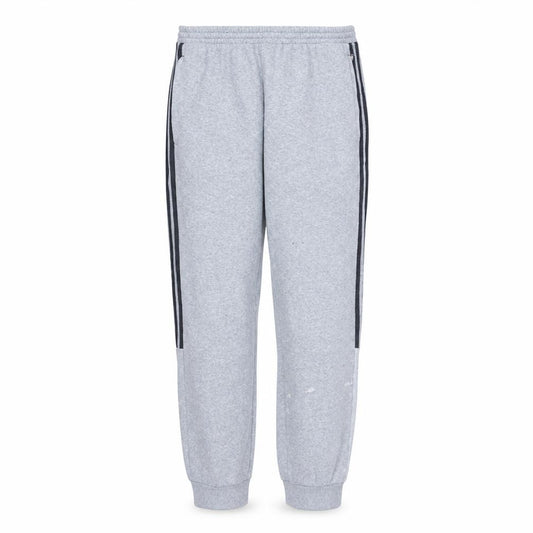 Adidas Men's Grey XL Tapered Sweatpants with Logo