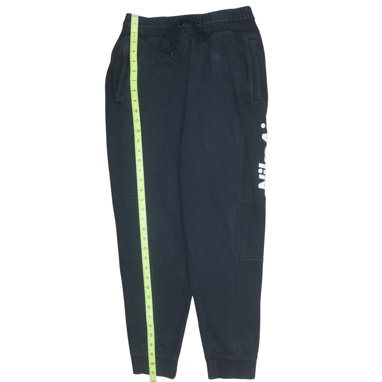Nike Men's Black Jogger Sweatpants S Regular Fit Fleece Trousers