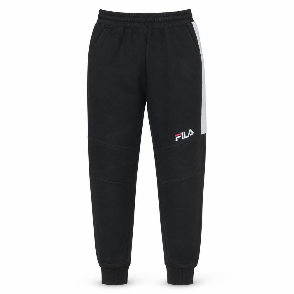 Fila Men's Black Jogger Trousers S Elastic Waist Fleece Casual