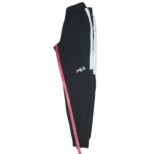 Fila Men's Black Jogger Trousers S Elastic Waist Fleece Casual