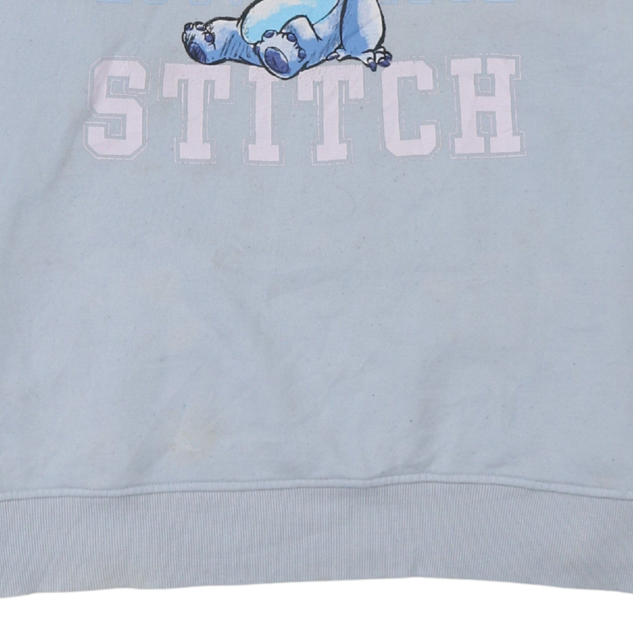 Primark Disney Women's Blue Stitch Sweatshirt Size L 14/16 Pullover