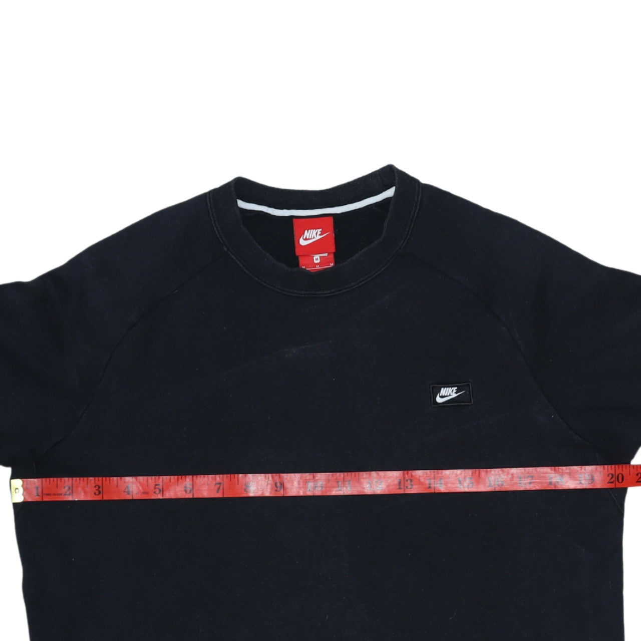 Nike Mens Black Crew Neck Pullover Sweatshirt M Regular Fit