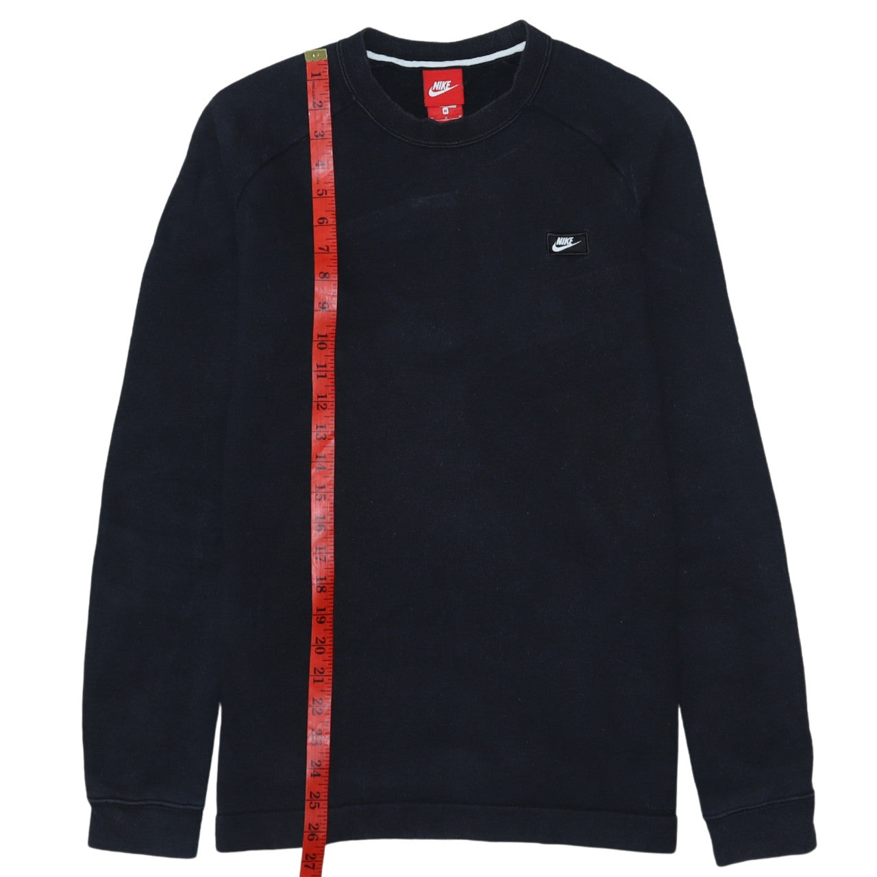Nike Mens Black Crew Neck Pullover Sweatshirt M Regular Fit
