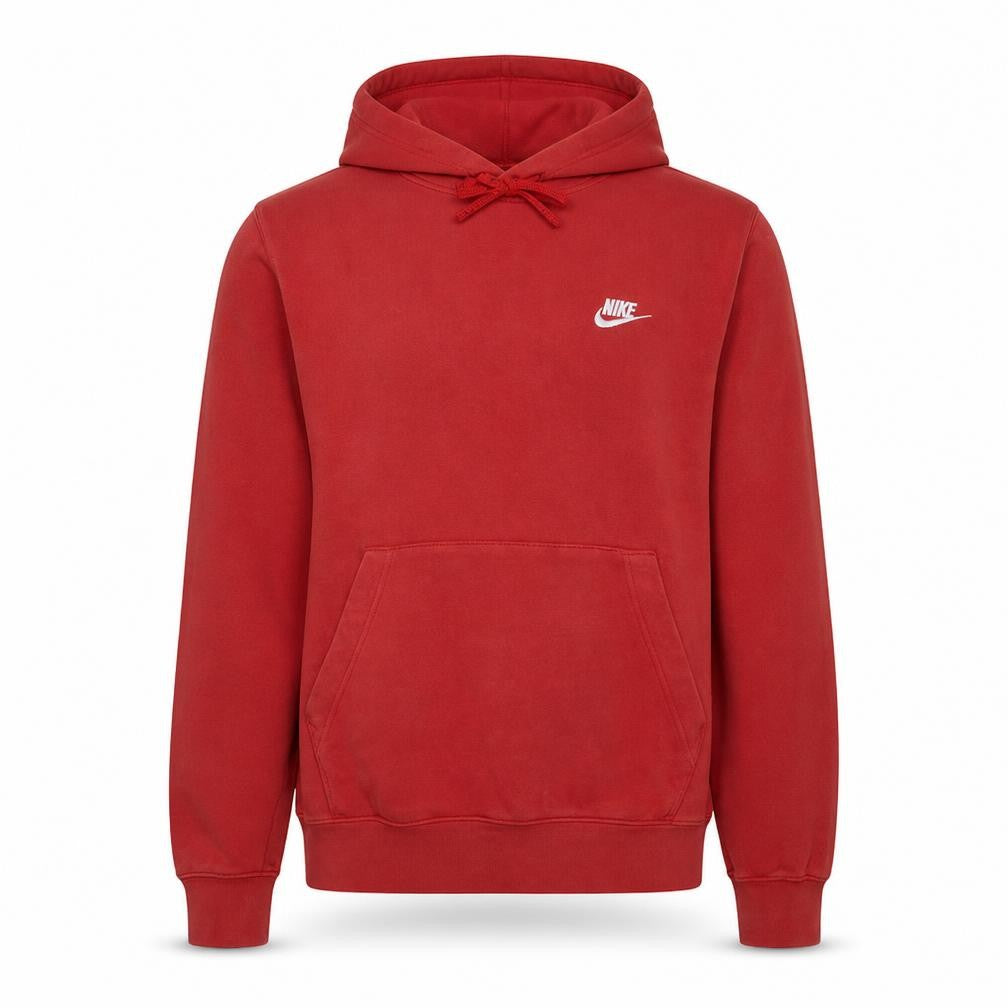 Nike Men's Red Pullover Hoodie Size S Regular Fit Fleece