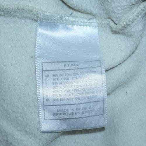 Nike Men's White V-Neck Pullover Sweatshirt XL Fleece Sportswear