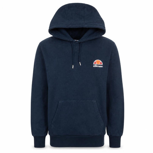 Ellesse Mens Blue Pullover Hoodie Small Regular Fit Logo Fleece