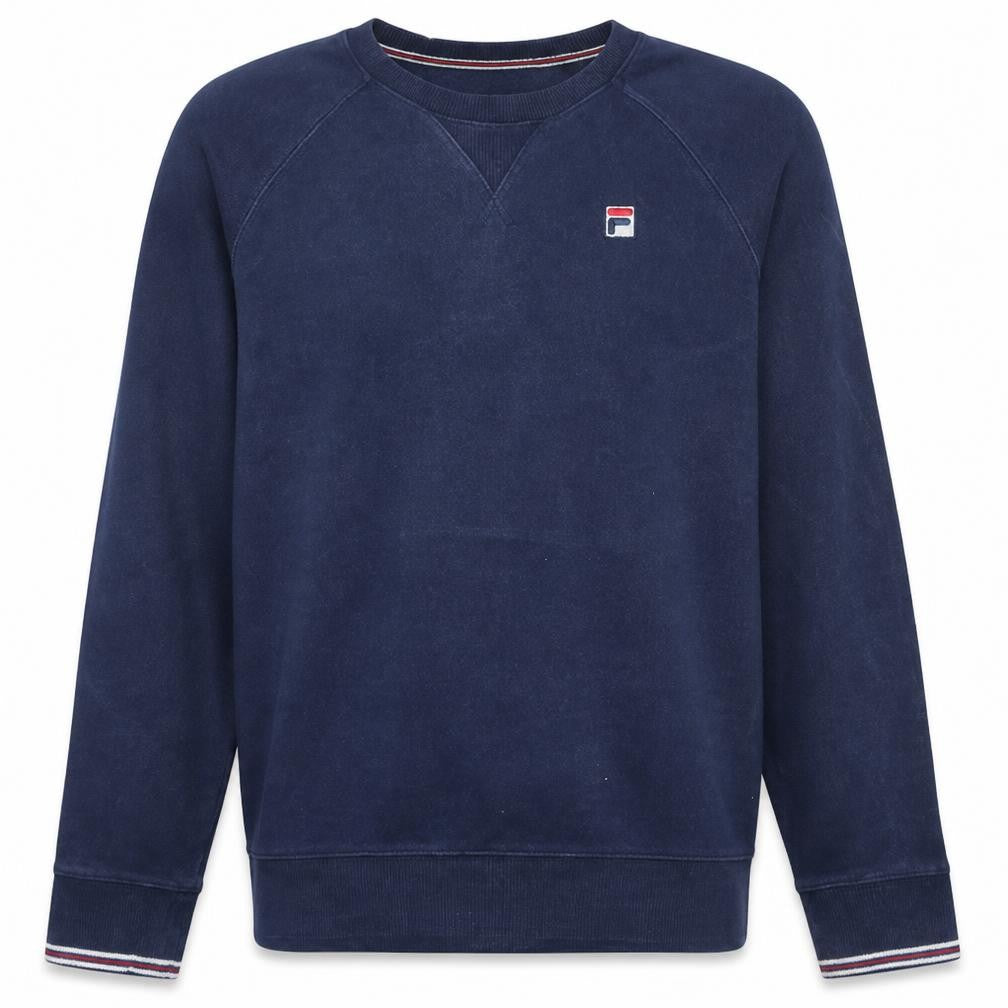 Fila Men's Blue Crew Neck Pullover Sweatshirt Size S