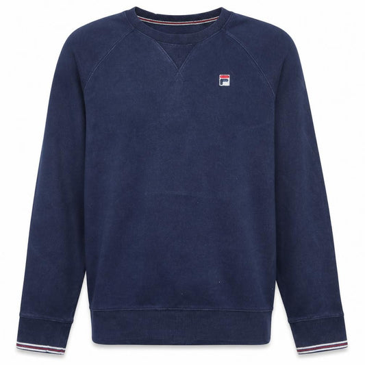 Fila Men's Blue Crew Neck Pullover Sweatshirt Size S