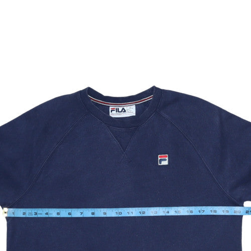 Fila Men's Blue Crew Neck Pullover Sweatshirt Size S