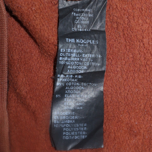 The Kooples Mens Brown Crew Neck Embroidered Sweatshirt Size L