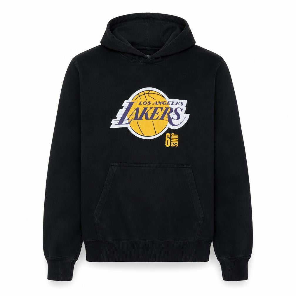 NBA Mens Black Pullover Hoodie Los Angeles Lakers M Regular Fit