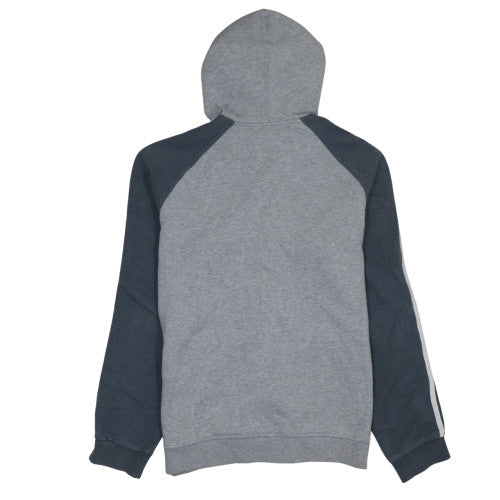 Adidas Men's Grey Full Zip Hoodie Size L Sports Fleece Sweatshirt