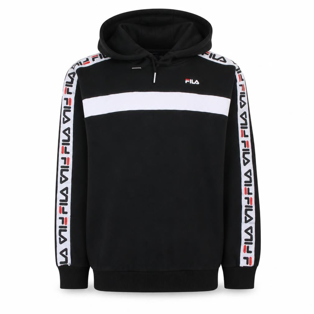 Fila Mens Black XS Pullover Hoodie Logo Sportswear