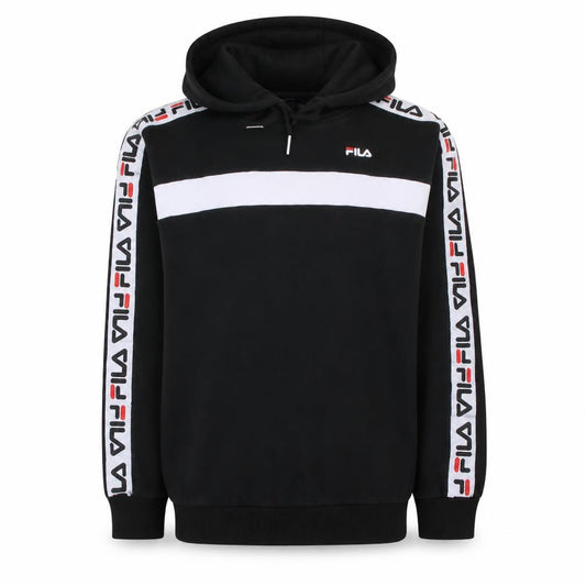 Fila Mens Black XS Pullover Hoodie Logo Sportswear